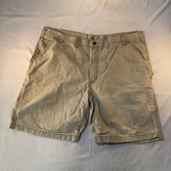Carhartt Men's Ripstop Shorts Workwear Force Relaxed Fit Khaki Size 44 - Picture 1 of 11